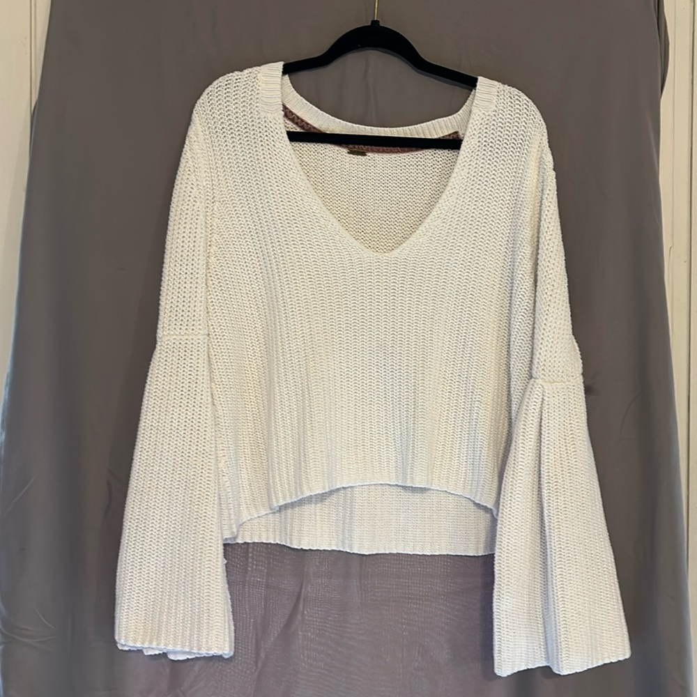 Free People Women's White Jumper